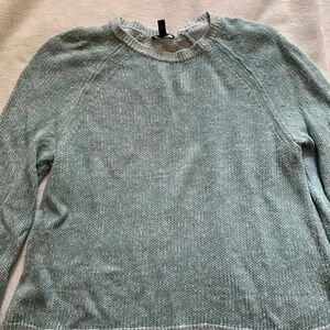 Eileen Fisher Green Crew Neck Sweater